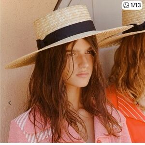 Lack Of Color Natural Boater Hat with Black Band